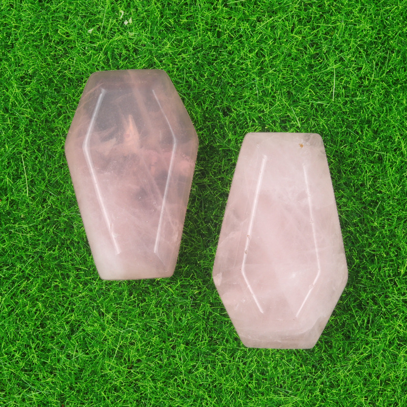 Crystal Agate Mini Coffin Carvings