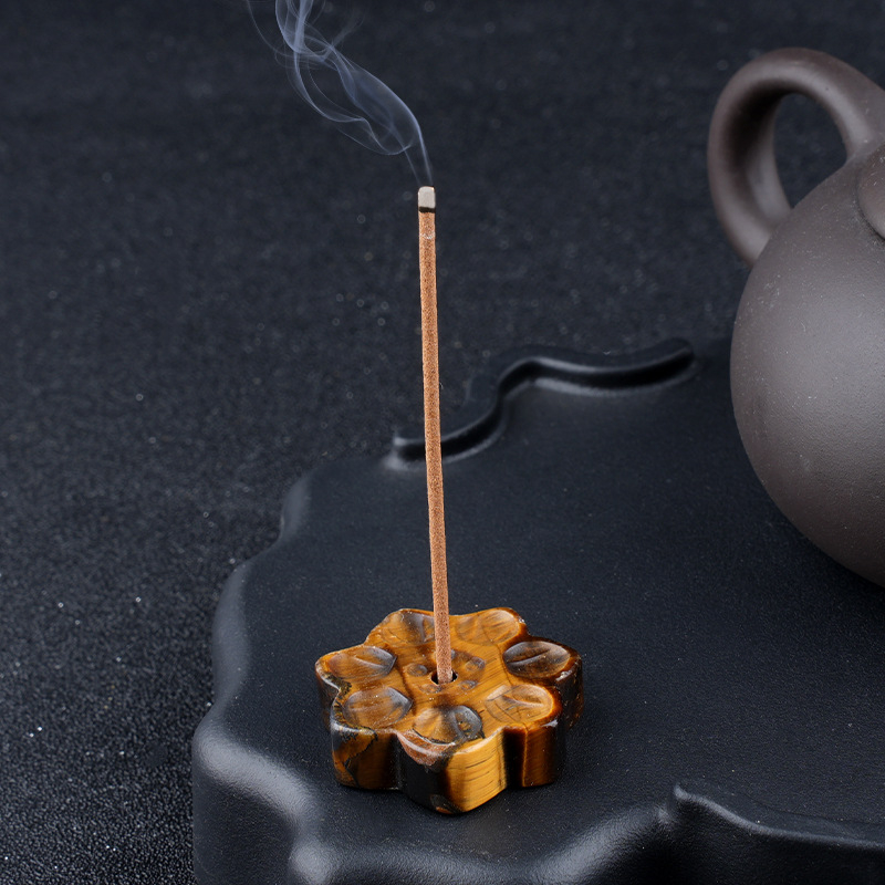 Crystal Lotus Incense Holder,30mm