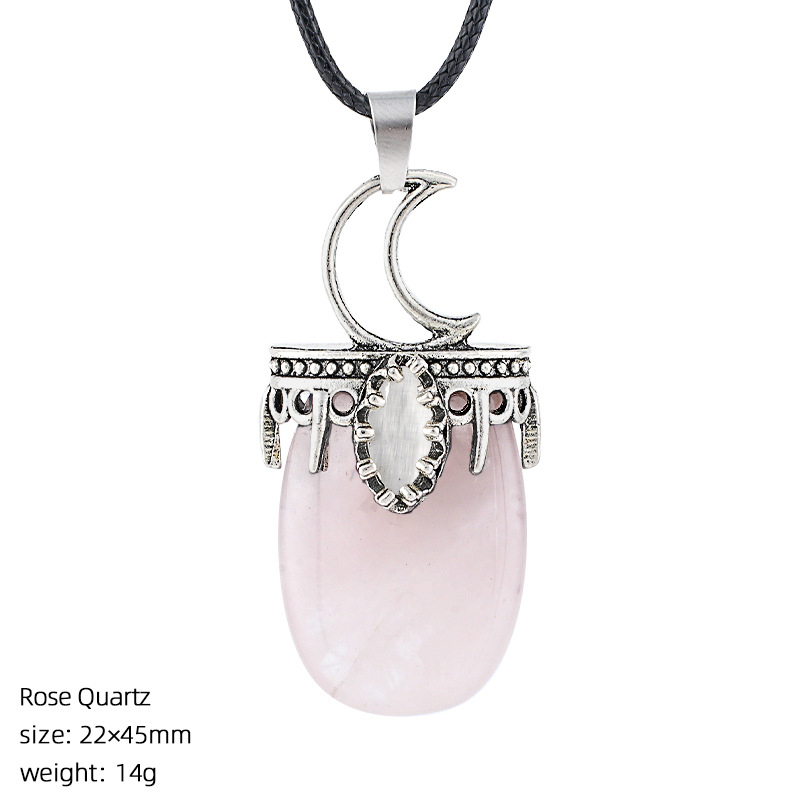 Crystal Sun, Moon, and Star Necklace