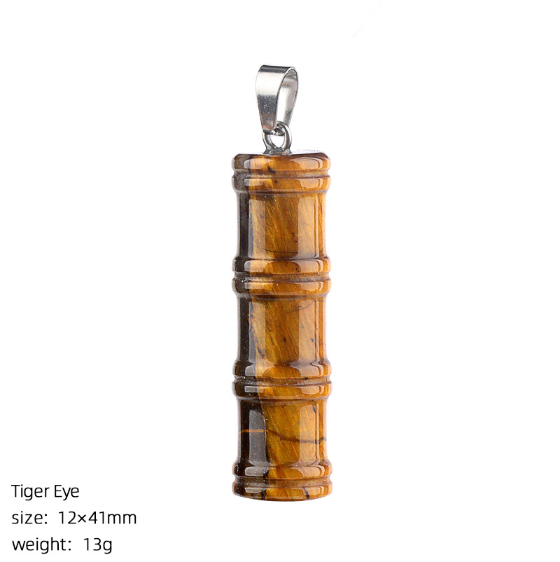 Crystal Bamboo Segment Pendant