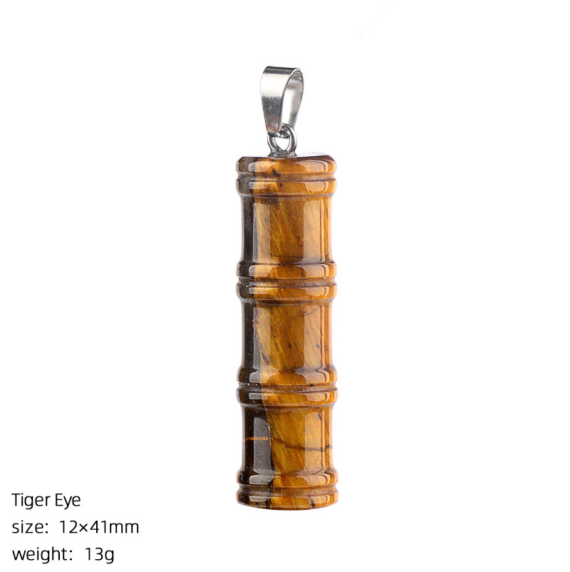 Crystal Bamboo Segment Pendant