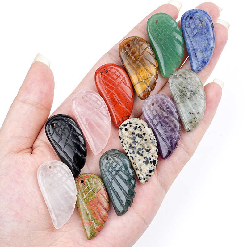 Crystal Wing Pendant，16*30mm