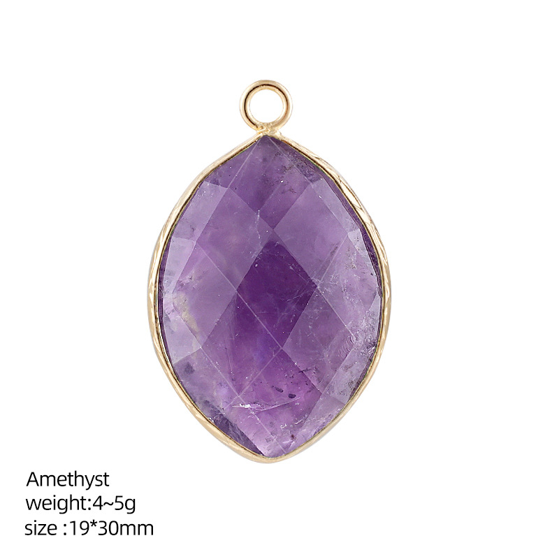 20*30mm Natural Crystal Marquise Pendant，5g