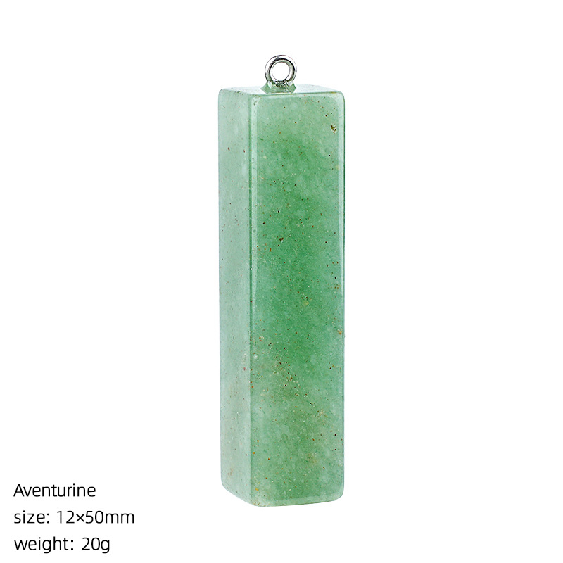50mm Natural Crystal Rectangular Pendant，20g