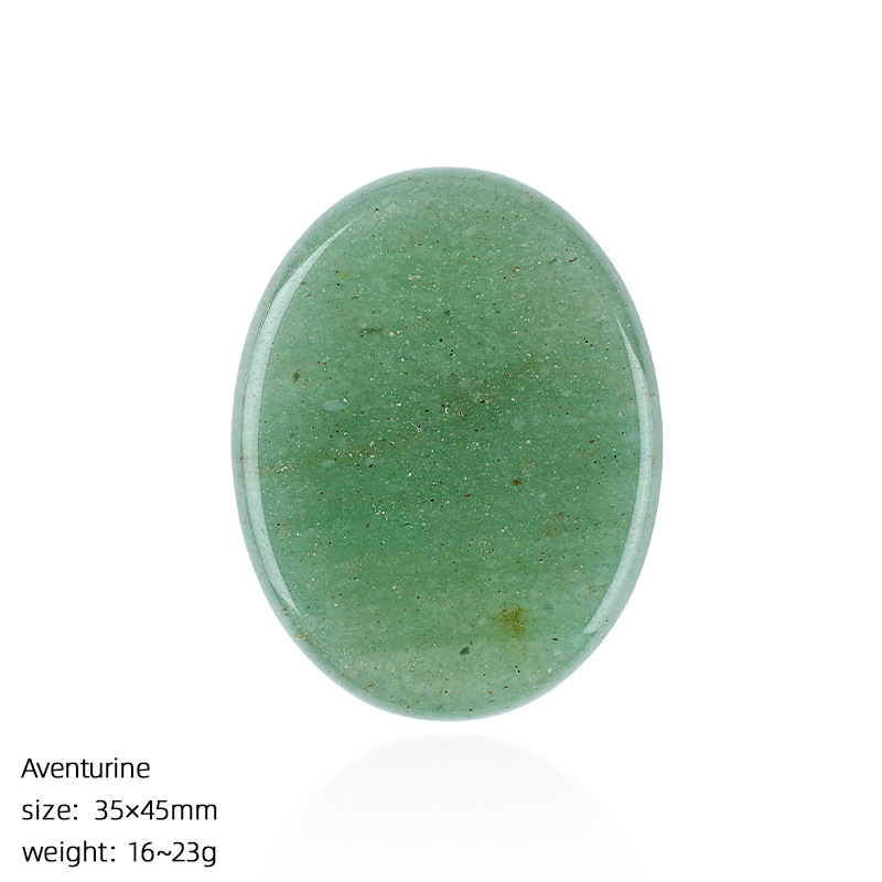 Custom Natural Crystal Palm Stone，23g,35*45mm