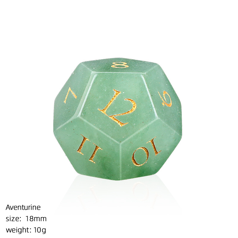18mm Natural Crystal Dice，10g