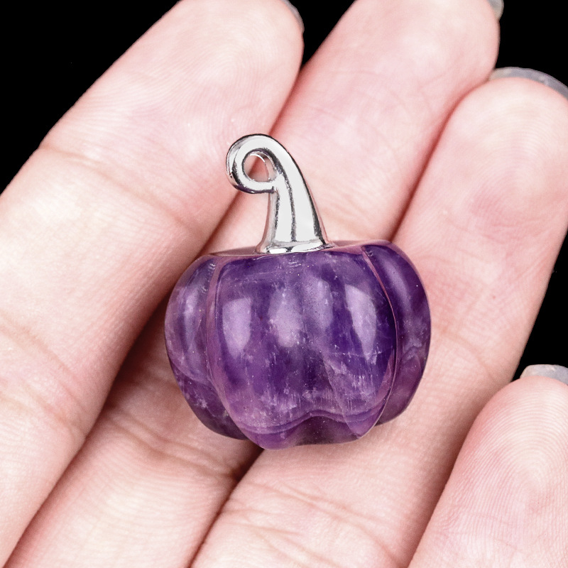 Crystal Wizard Hat Pumpkin Pendant Halloween Decor 20mm