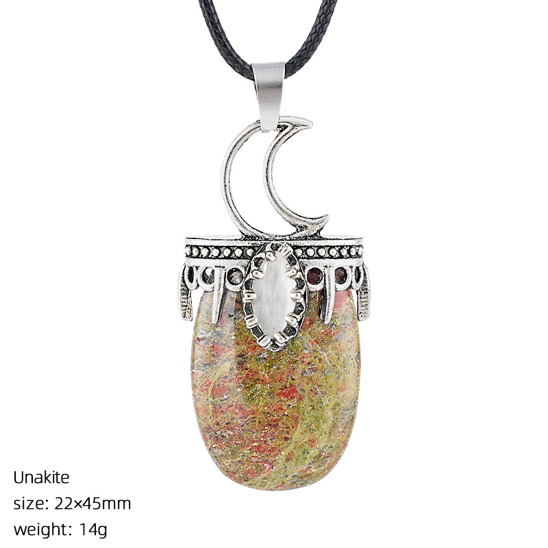 Crystal Sun, Moon, and Star Necklace