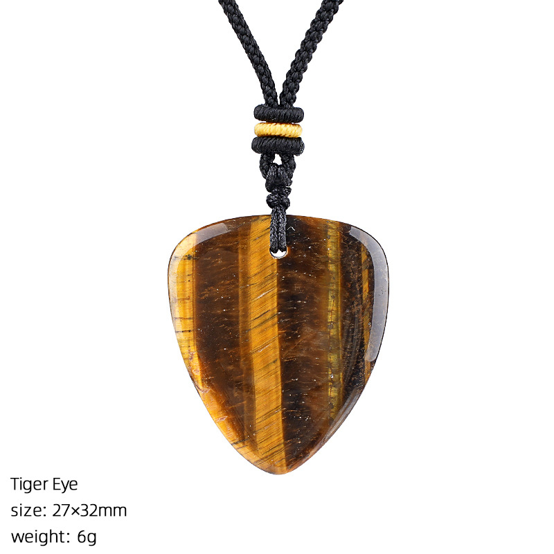 Crystal Guitar Pick Necklace