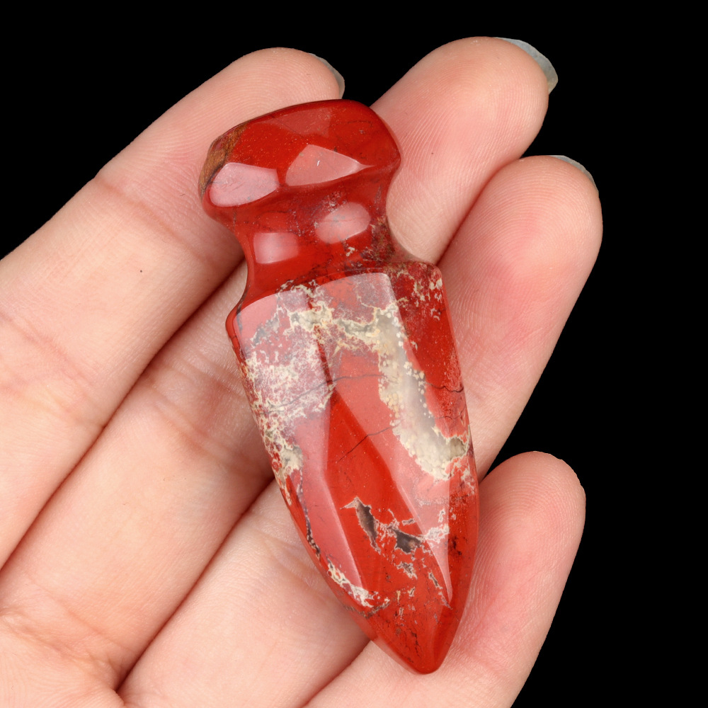 Crystal Carved Dagger Carving,50mm