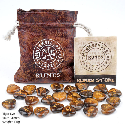 Crystal Heart Rune Set, 25 pieces