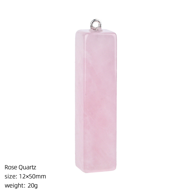 50mm Natural Crystal Rectangular Pendant，20g