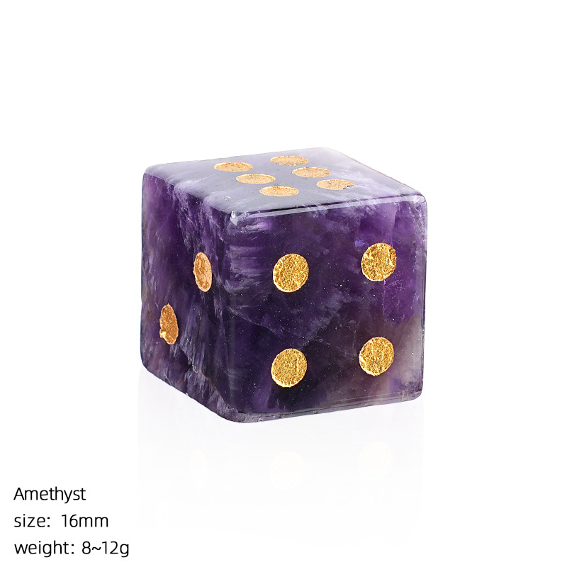 Custom natural crystal dice Mahjong points,10g