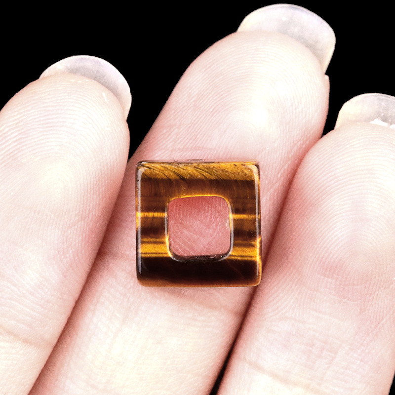 Water hollow square loose bead pendant necklace bracelet accessory，10mm