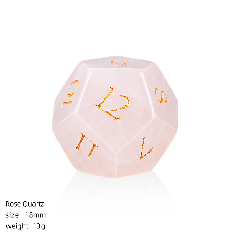18mm Natural Crystal Dice，10g