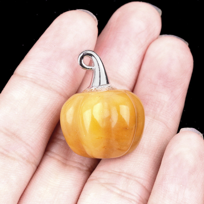 Crystal Wizard Hat Pumpkin Pendant Halloween Decor 20mm