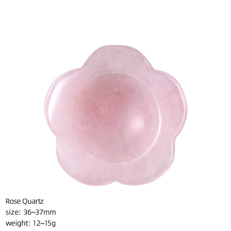 Flower Worry-Free Stone Crystal Thumb Stone Carvings,36mm