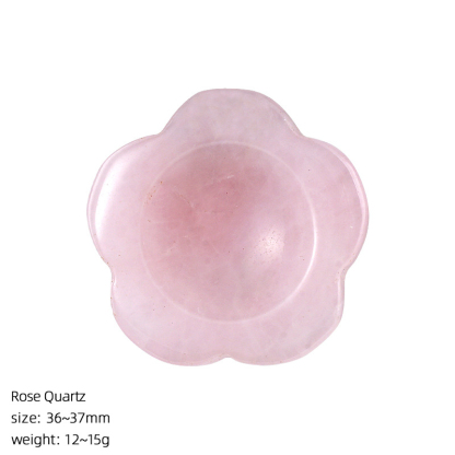Flower Worry-Free Stone Crystal Thumb Stone Carvings,36mm
