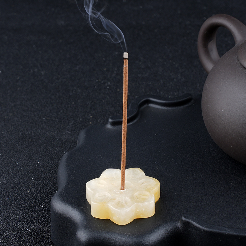 Crystal Lotus Incense Holder,30mm
