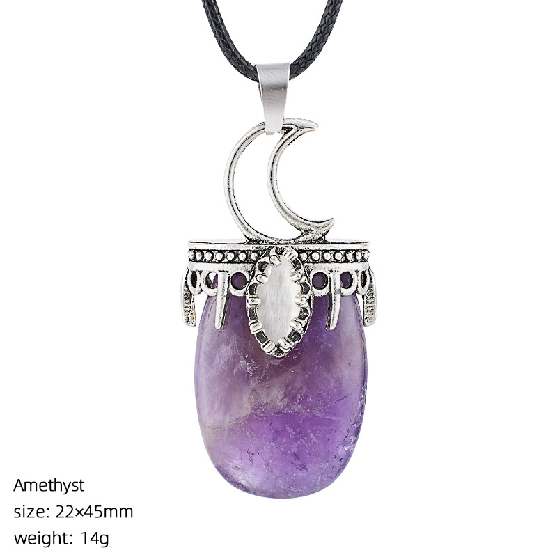 Crystal Sun, Moon, and Star Necklace