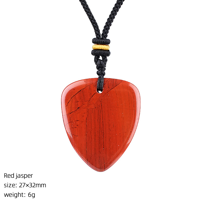 Crystal Guitar Pick Necklace