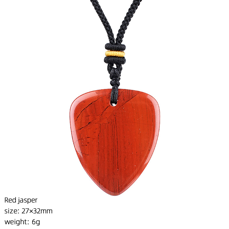 Crystal Guitar Pick Necklace