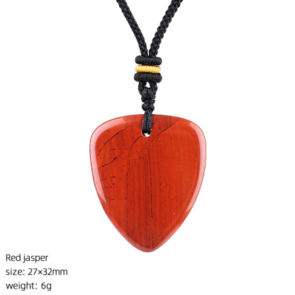 Crystal Guitar Pick Necklace