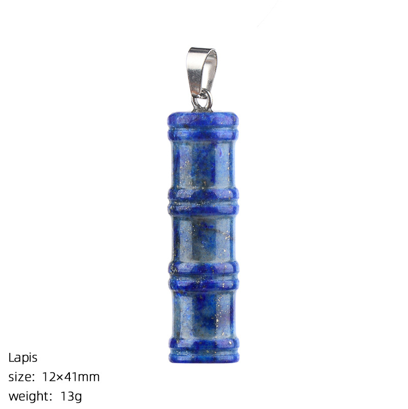 Crystal Bamboo Segment Pendant