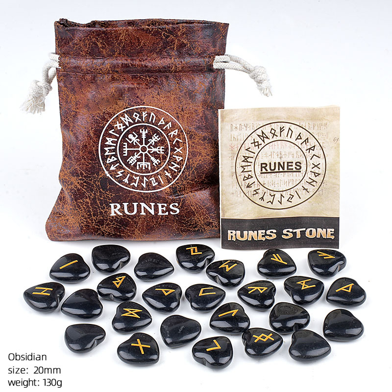 Crystal Heart Rune Set, 25 pieces