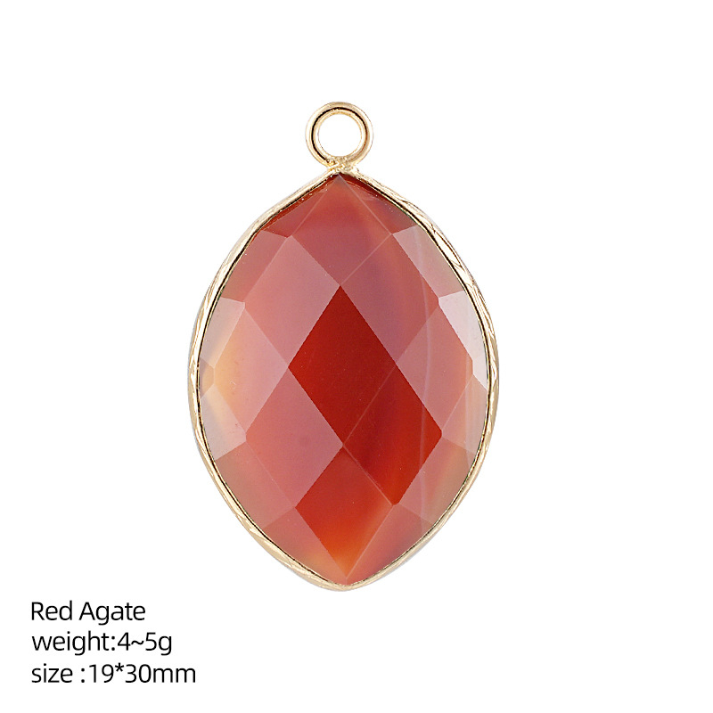 20*30mm Natural Crystal Marquise Pendant，5g