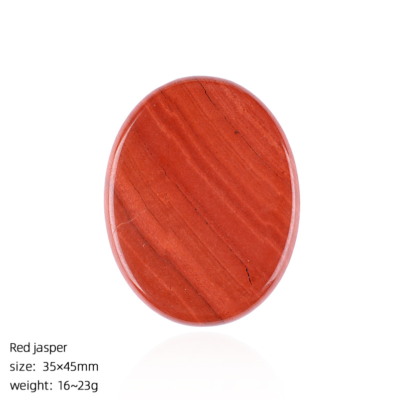 Custom Natural Crystal Palm Stone，23g,35*45mm