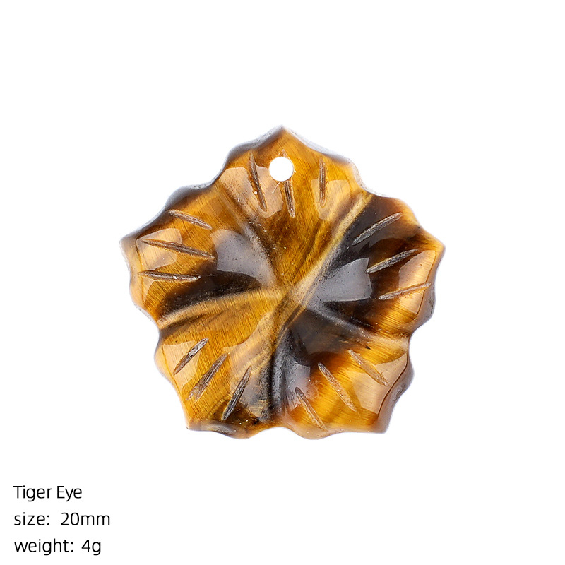 20mm Natural Stone Plumeria Pendant,4g