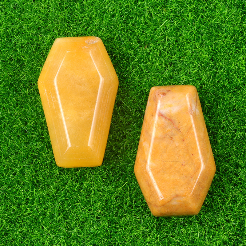 Crystal Agate Mini Coffin Carvings
