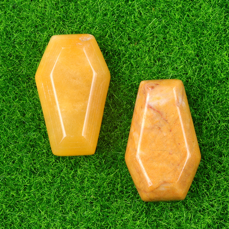 Crystal Agate Mini Coffin Carvings