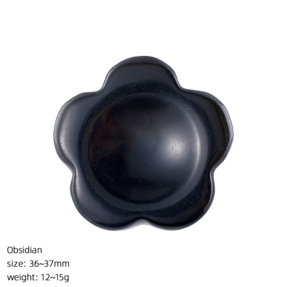 Flower Worry-Free Stone Crystal Thumb Stone Carvings,36mm