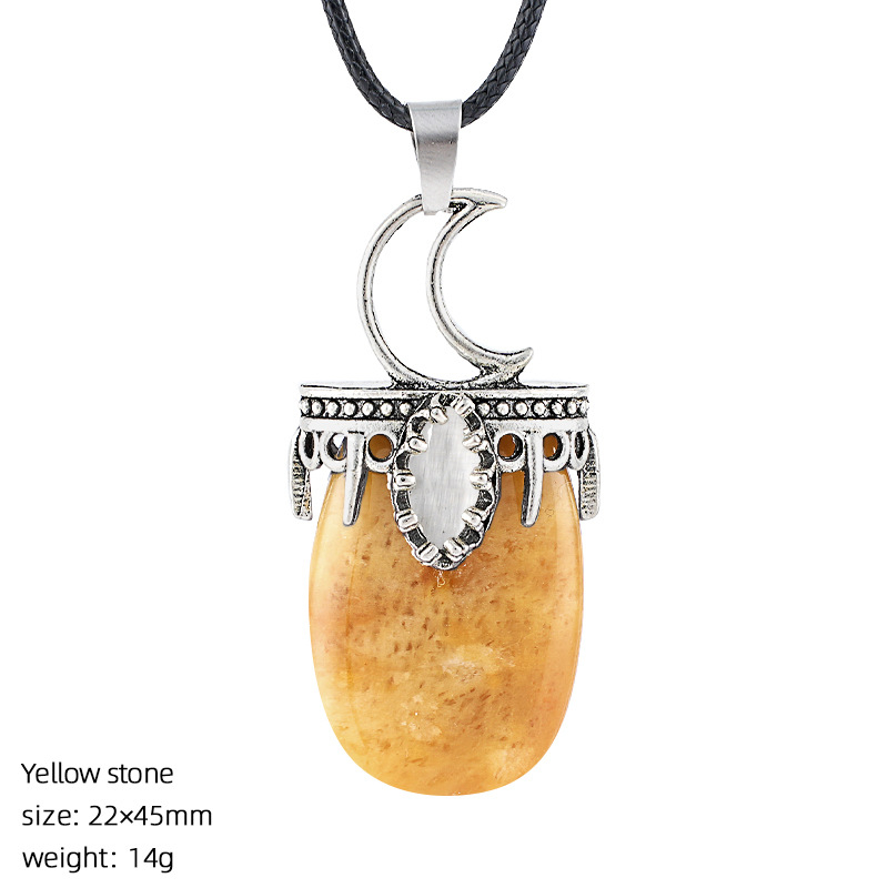 Crystal Sun, Moon, and Star Necklace
