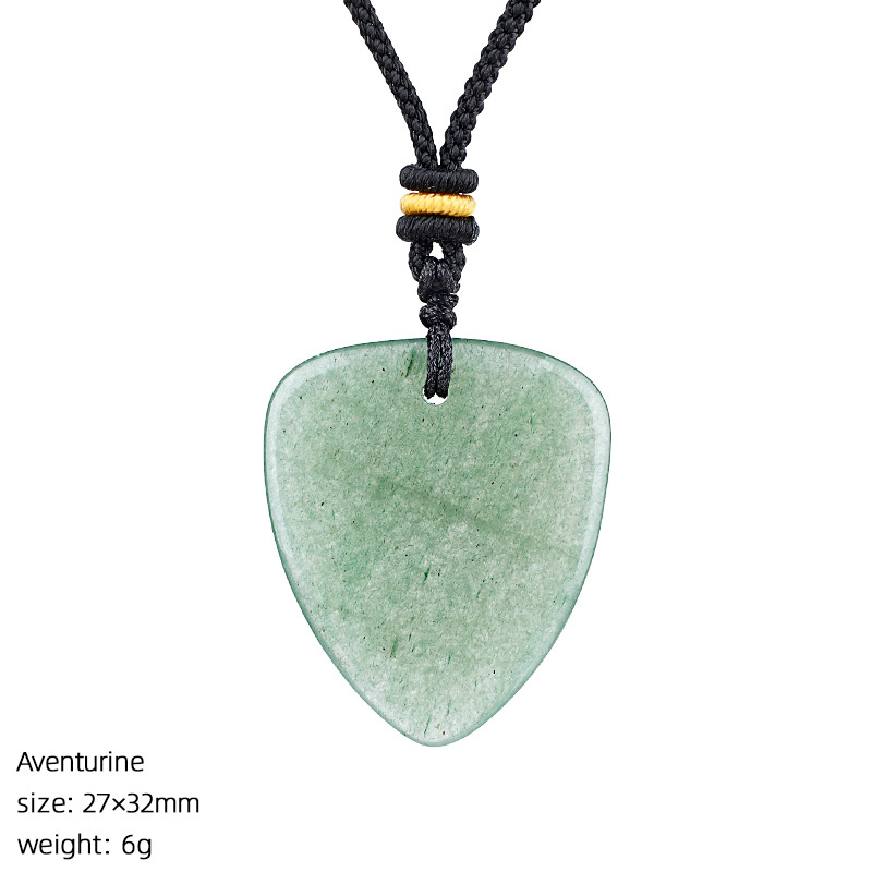 Crystal Guitar Pick Necklace