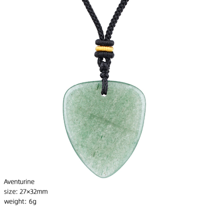 Crystal Guitar Pick Necklace