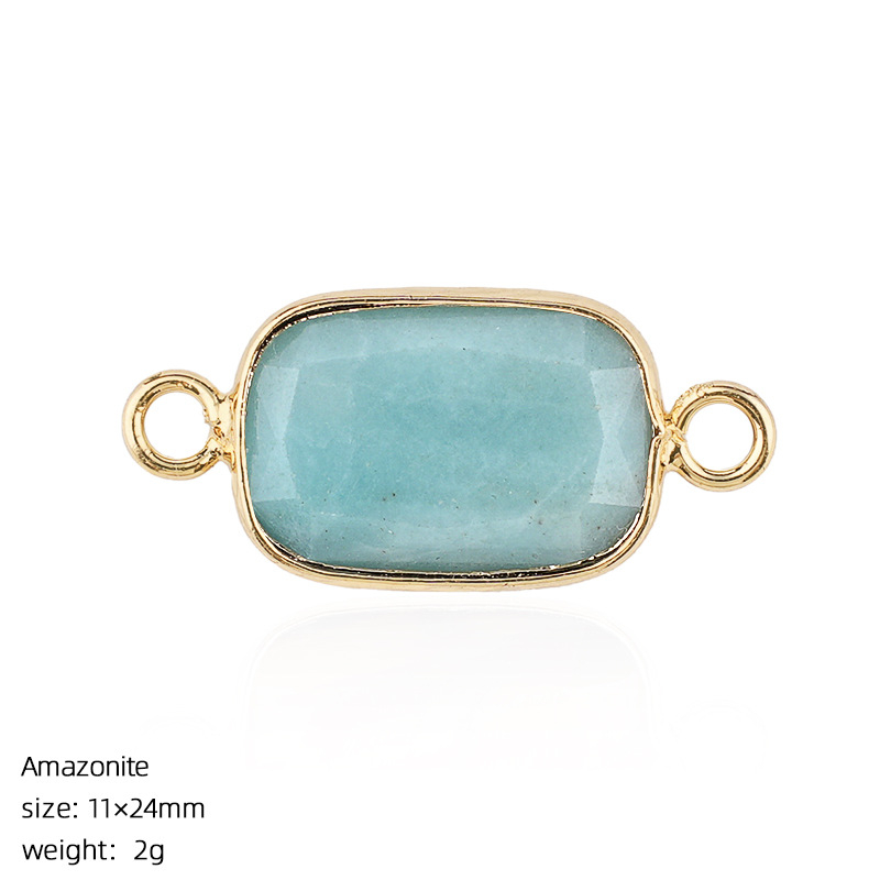 Crystal Faceted Pendant Connector