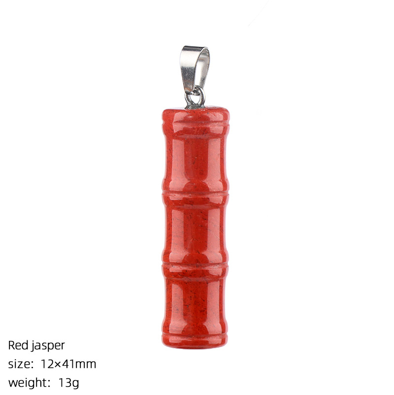 Crystal Bamboo Segment Pendant