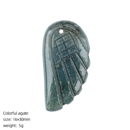 Crystal Wing Pendant，16*30mm