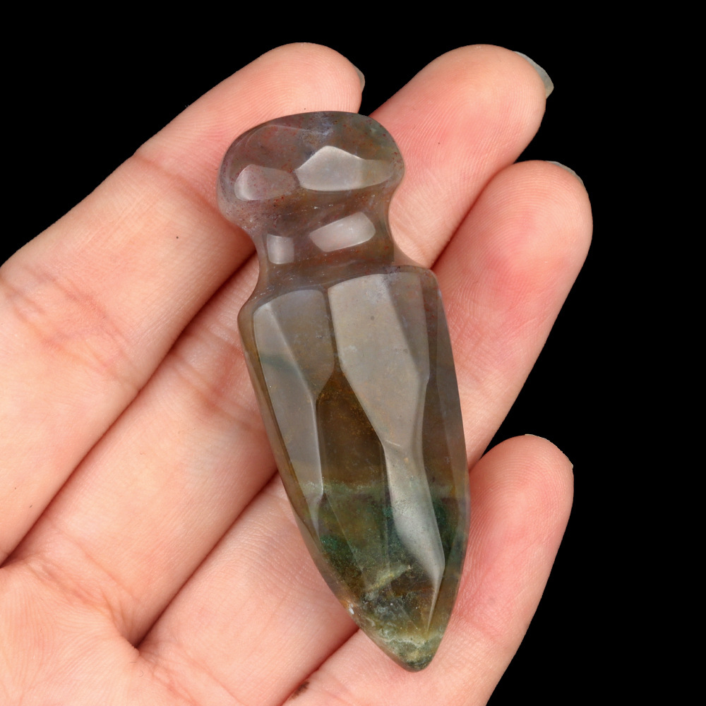 Crystal Carved Dagger Carving,50mm