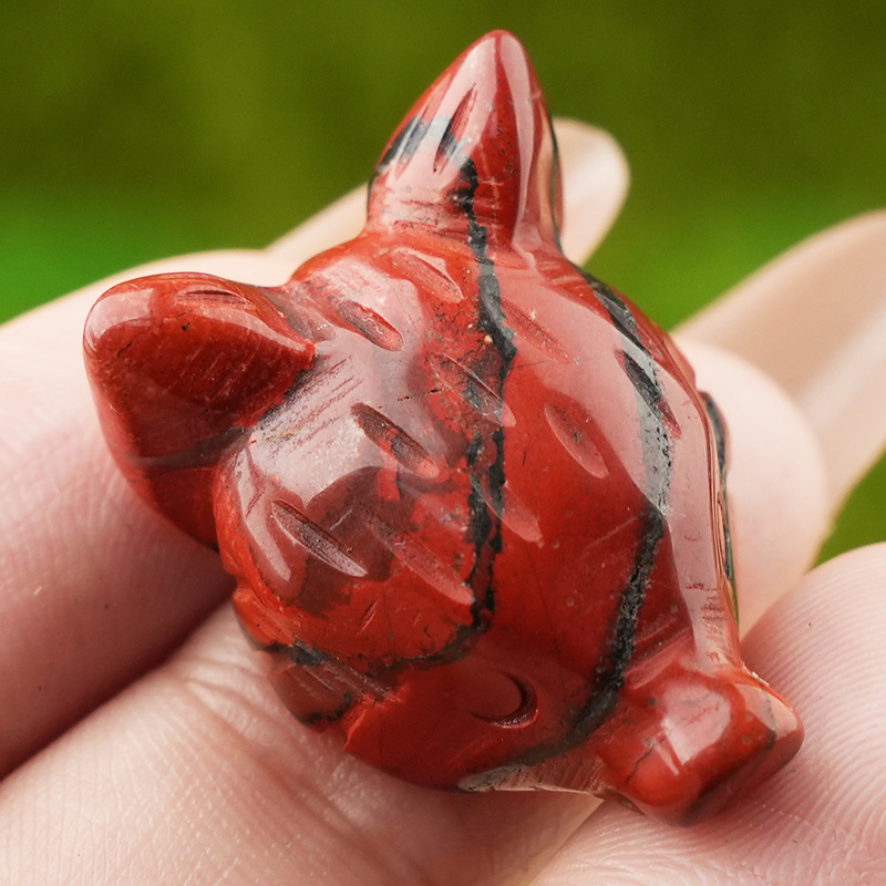 Crystal Fox Head Carving,10g