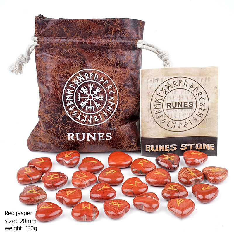 Crystal Heart Rune Set, 25 pieces