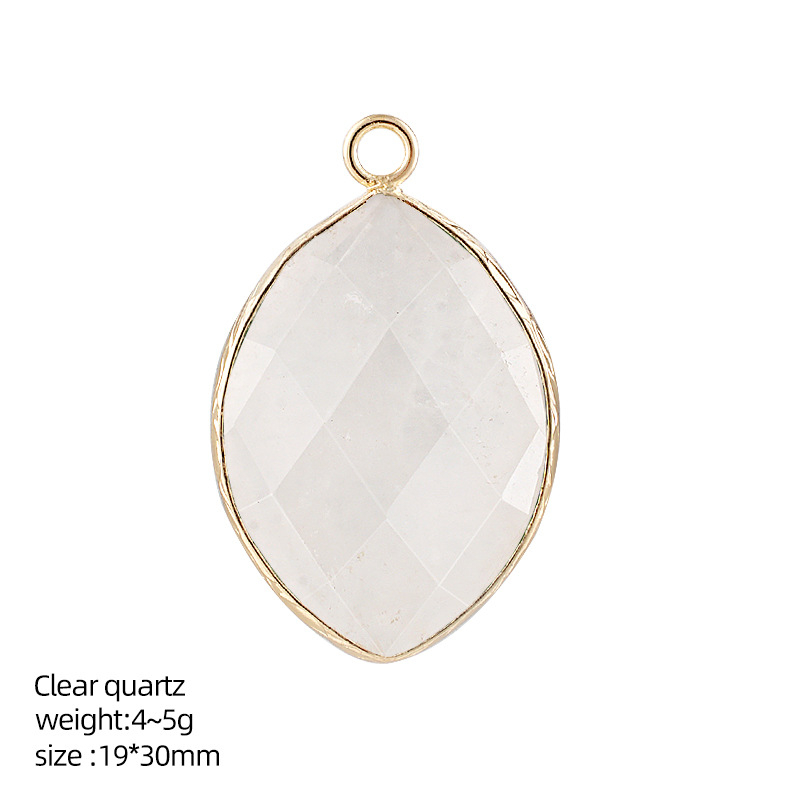 20*30mm Natural Crystal Marquise Pendant，5g