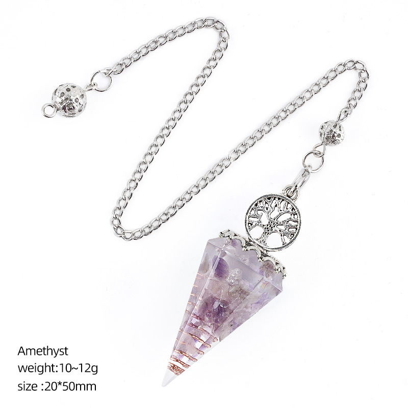 Natural Crystal Pendulum Pendant,12g