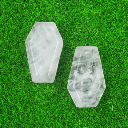 Crystal Agate Mini Coffin Carvings