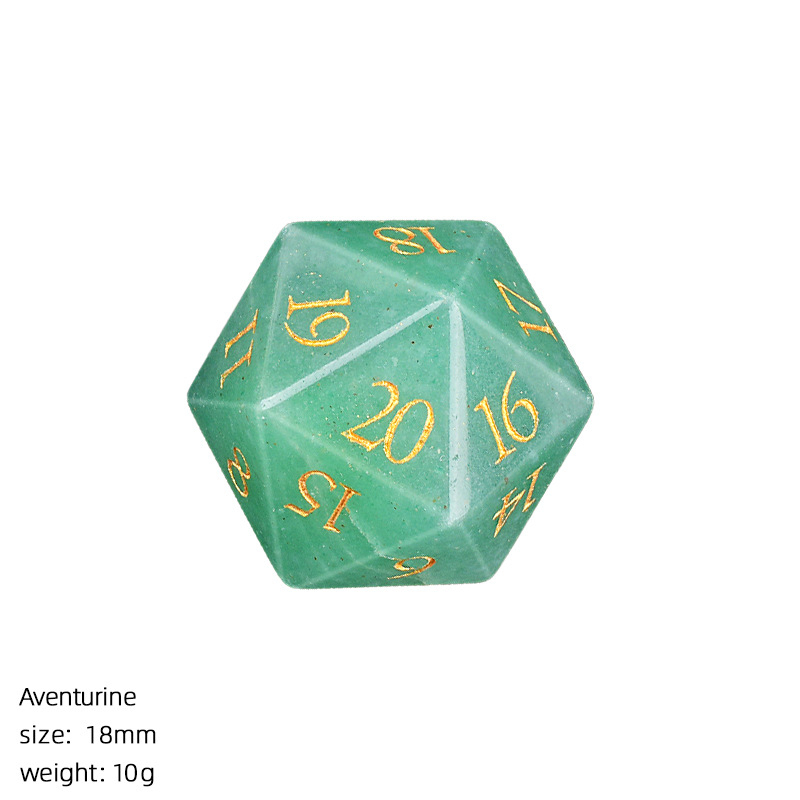 18mm Natural Crystal Dice，10g