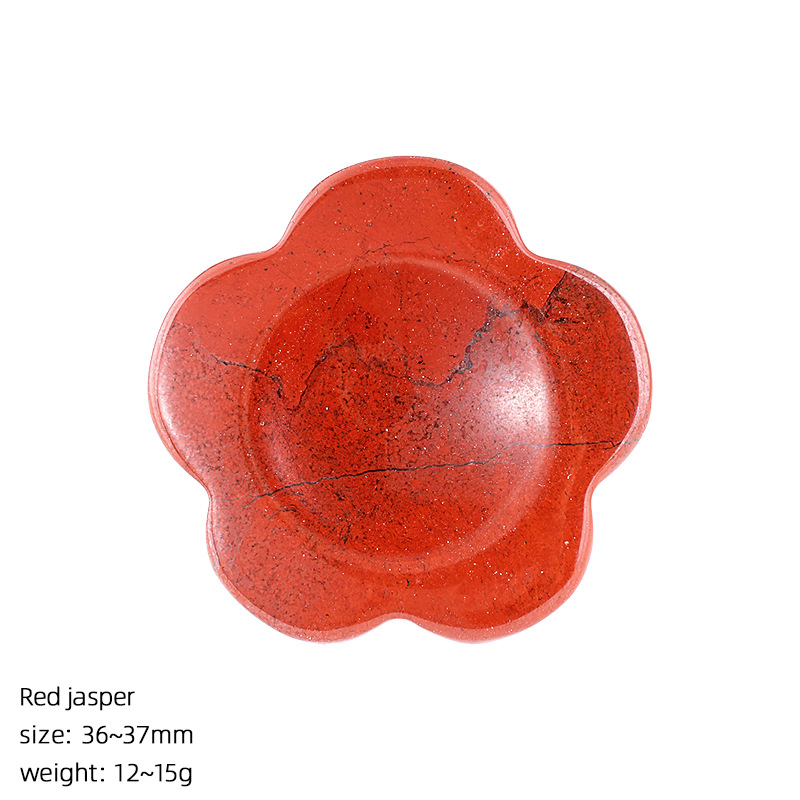 Flower Worry-Free Stone Crystal Thumb Stone Carvings,36mm