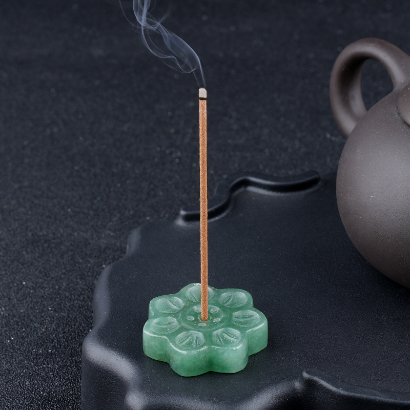 Crystal Lotus Incense Holder,30mm